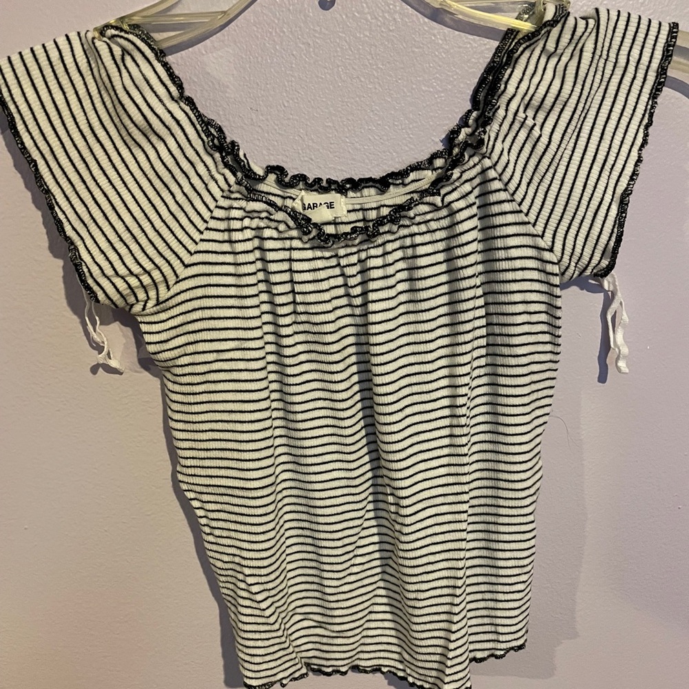 Off the shoulder crop top